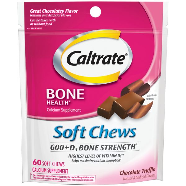 Bone Health 600+D3 Calcium Soft Chews Chocolate